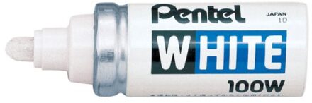 Pentel Viltstift Pentel 100W lakmarker rond wit 4mm