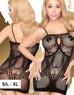 Penthouse Zwart netjurkje Above & Beyond - Maat: S/L