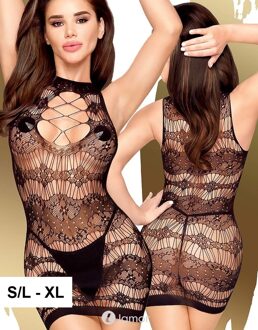 Penthouse Zwart netjurkje Eye-Catcher - Maat: XL