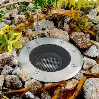 Pentola inbouwlamp roestvrij staal Ø13,5cm 3.000K roestvrij staal, transparant