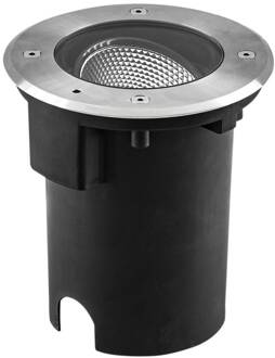 Pentola LED grondspot inbouwlamp Ø 18cm roestvrij staal roestvrij staal, blank