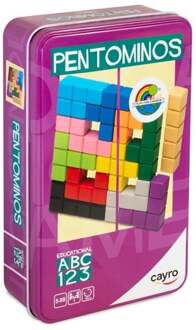 Pentominos Metal Box (Houten spel)