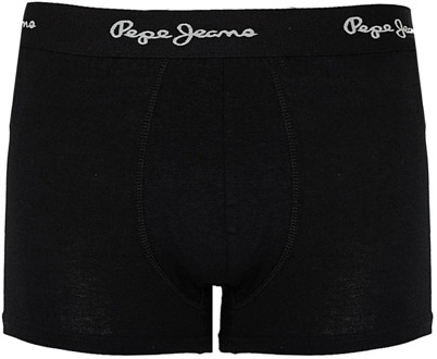Pepe Jeans 3-Pack Boxershorts met Merk Tailleband Pepe Jeans , Black , Heren - S