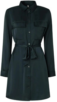 Pepe Jeans Belted Coats Pepe Jeans , Green , Dames - L,S,Xs