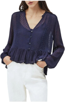 Pepe Jeans Blouses Pepe Jeans , Blue , Dames - M,Xs