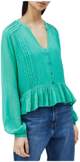 Pepe Jeans Blouses Pepe Jeans , Green , Dames - M,S,Xs