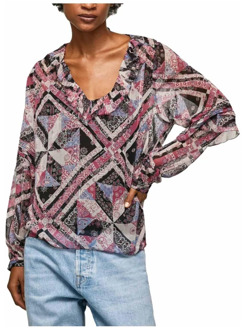 Pepe Jeans Blouses Pepe Jeans , Pink , Dames - M,S,Xs