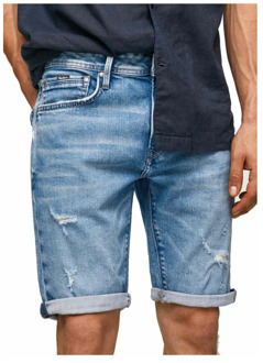Pepe Jeans Denim Shorts Pepe Jeans , Blue , Heren - W30,W34,W29,W31,W32,W36,W33