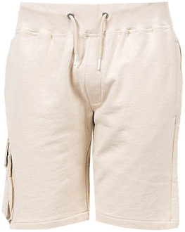 Pepe Jeans Eenvoudige stijl shorts met verstelbare tailleband en zakken Pepe Jeans , Beige , Heren - 2Xl,M