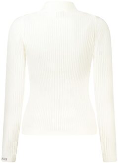 Pepe Jeans Geribbelde gebreide coltop Ivoor - XL