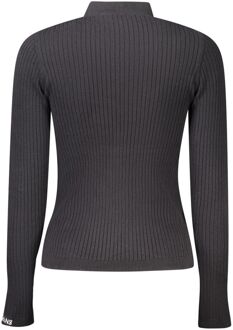 Pepe Jeans Geribbelde Trui met Col Donkergrijs - XS