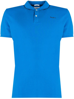 Pepe Jeans ; Lucas; Polo t-shirt Pepe Jeans , Blue , Heren - M,S