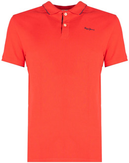 Pepe Jeans ; Lucas; Polo t-shirt Pepe Jeans , Red , Heren - M,S