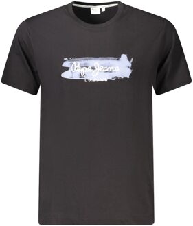 Pepe Jeans Pm301470022 Korte Mouw Crew Neck T-shirt - maat S Zwart