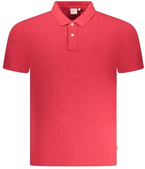 Pepe Jeans Polo Shirt Korte Mouwen Rood - maat XL Lichtroze