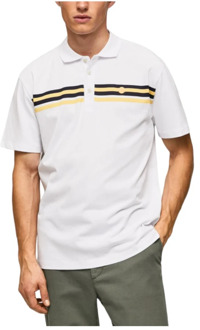 Pepe Jeans Polo Shirt Pepe Jeans , White , Heren - Xl,L,M,S