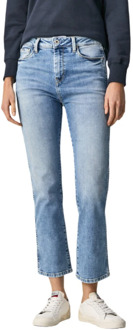 Pepe Jeans Retro Cropped Jeans Pepe Jeans , Blue , Dames - W27,W26
