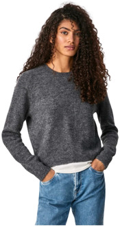 Pepe Jeans Round-neck Knitwear Pepe Jeans , Gray , Dames - L