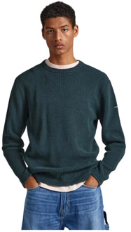 Pepe Jeans Round-neck Knitwear Pepe Jeans , Green , Heren - XL