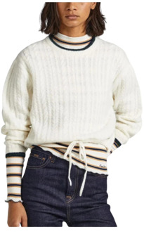 Pepe Jeans Round-neck Knitwear Pepe Jeans , White , Dames - L