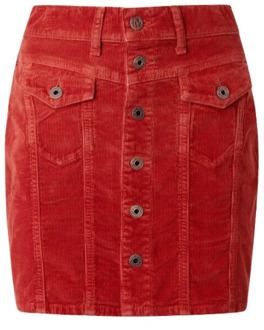 Pepe Jeans Short Skirts Pepe Jeans , Red , Dames - Xl,S
