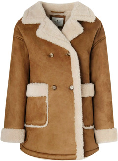 Pepe Jeans Single-Breasted Coats Pepe Jeans , Brown , Dames - L,M