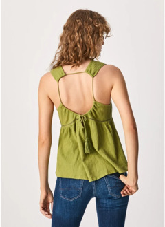 Pepe Jeans Sleeveless Tops Pepe Jeans , Green , Dames - S