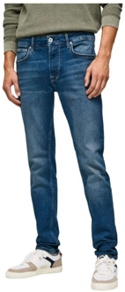 Pepe Jeans Slim-fit Jeans Pepe Jeans , Blue , Heren - W32 L32,W34 L32,W33 L32,W30 L32,W36 L32,W38 L32,W31 L32