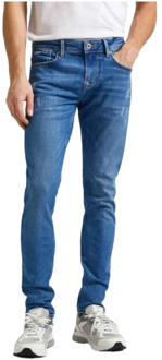 Pepe Jeans Slim-fit Jeans Pepe Jeans , Blue , Heren - W36 L32,W29 L32,W30 L32,W34 L32,W33 L32,W32 L32,W31 L32