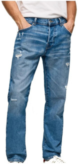 Pepe Jeans Straight Jeans Pepe Jeans , Blue , Heren - W33 L28,W30 L28,W31 L28,W38,W36,W32 L28,W34
