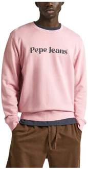 Pepe Jeans Sweatshirts Pepe Jeans , Pink , Heren - 2Xl,Xl,L,M