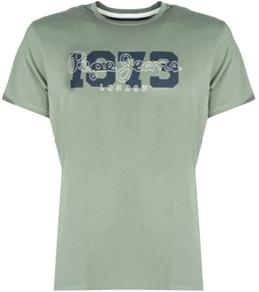 Pepe Jeans T-shirt; Andres; Pepe Jeans , Green , Heren - 2XL
