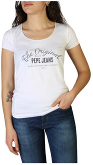 Pepe Jeans T-shirt cameron_pl505146 Pepe Jeans , White , Dames - S,Xs