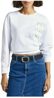 Pepe Jeans Trui met ronde hals Pepe Jeans , White , Dames - M,Xs