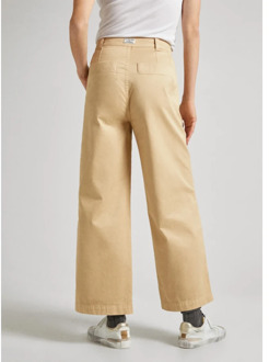 Pepe Jeans Wide Trousers Pepe Jeans , Beige , Dames - L,M,S,Xs
