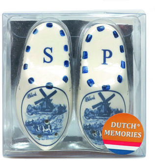 Peper en zoutstel klompen Delfts Blauw