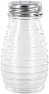 Peper en Zoutstrooier - glas - 80 ml - transparant - kruidenpotje
