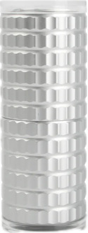 Peper- of zoutmolen geribbeld zilver 125 mm