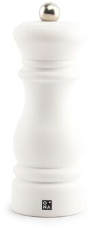 Peper- of zoutmolen Pepe Wit 14 cm