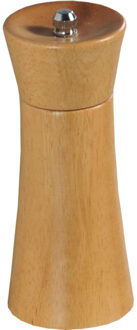 Pepermaler/zoutmaler molen 14 cm van beuken hout - Peper en zoutstel Bruin