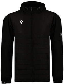 Pepi mid-jacket /wit Zwart