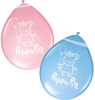 Peppa ballonnen - 8 stuks