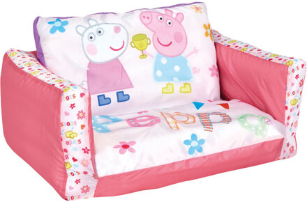 Peppa Pig 2-in-1 Opblaasbare uitklapbank 105x68x26 cm WORL213008 Roze