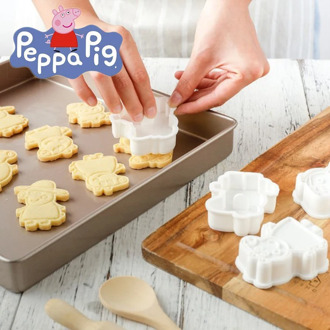 Peppa Pig Cake Cookie Cutter Plastic 3D Baking Mould Peppy Pig Cookie Cutter Set Cartoon Biscuit Baking Tools Decoration Tools
