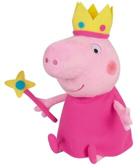Peppa Pig Cartoon knuffels prinses Peppa Pig/Big roze 24 cm