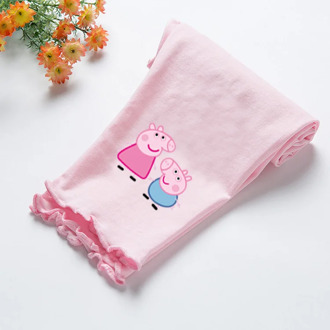 Peppa Pig Child Girl Cotton Pants Elasticity 6 Color Leggings Baby Summer Thin Cute Fashion Capri Pants