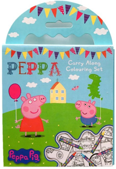 Peppa Pig Crayon Coloring Set Color Cartoon Painting Book Children Learning Educational Toys Children Birthday Gifts