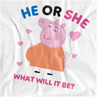 Peppa Pig Dames he or she mummie varken t-shirt Wit - XL