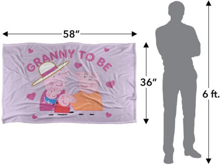 Peppa Pig Grootmoeders deken Wit - One size