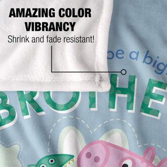 Peppa Pig Grote broer deken - maat One size Wit